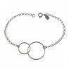 Pulsera Amuleto Karma Doble en Plata de Ley 925mls