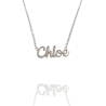 Collar con nombre de Chloe en Acero Hipoalergénico 316l
