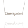 Collar con nombre de Concepción en Acero Hipoalergénico 316l