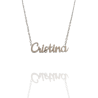 Collar con nombre de Cristina en Acero Hipoalergénico 316l