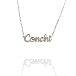 Collar con nombre de Conchi en Acero Hipoalergénico 316l
