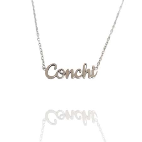 Collar con nombre de Conchi en Acero Hipoalergénico 316l