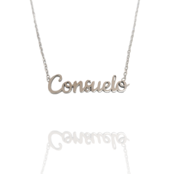 Collar con nombre de Consuelo en Acero Hipoalergénico 316l