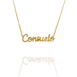 Collar con nombre de Consuelo en Acero Hipoalergénico 316l