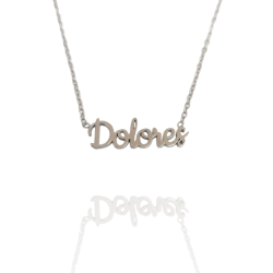 Collar con nombre de Dolores en Acero Hipoalergénico 316l