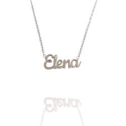 Collar con nombre de Elena en Acero Hipoalergénico 316l