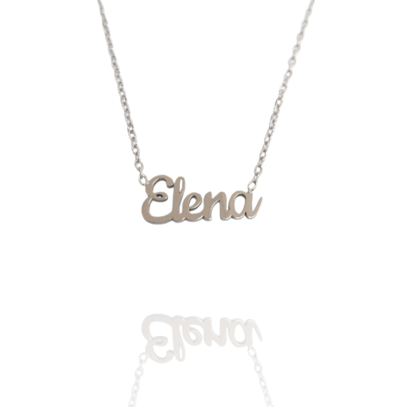 Collar con nombre de Elena en Acero Hipoalergénico 316l