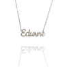 Collar con nombre de Edurne en Acero Hipoalergénico 316l
