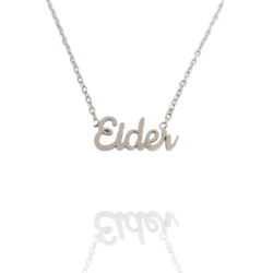 Collar con nombre de Eider en Acero Hipoalergénico 316l