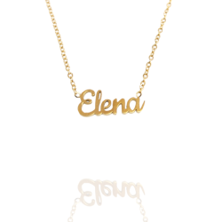 Collar con nombre de Elena en Acero Hipoalergénico 316l