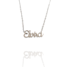 Collar con nombre de Elvira en Acero Hipoalergénico 316l