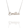 Collar con nombre de Emilia en Acero Hipoalergénico 316l