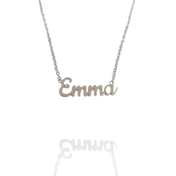 Collar con nombre de Emma en Acero Hipoalergénico 316l