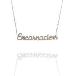 Collar con nombre de Encarnación en Acero Hipoalergénico 316l
