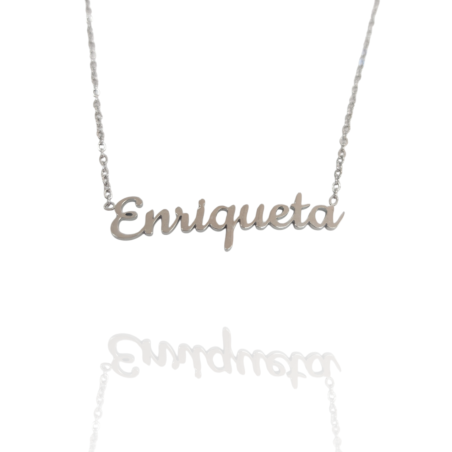 Collar con nombre de Enriqueta en Acero Hipoalergénico 316l