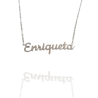 Collar con nombre de Enriqueta en Acero Hipoalergénico 316l