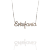 Collar con nombre de Estefanía en Acero Hipoalergénico 316l