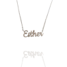 Collar con nombre de Esther en Acero Hipoalergénico 316l