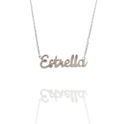 Collar con nombre de Estrella en Acero Hipoalergénico 316l