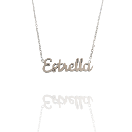 Collar con nombre de Estrella en Acero Hipoalergénico 316l