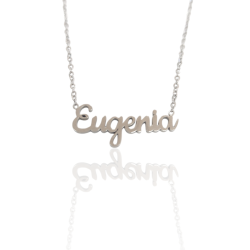 Collar con nombre de Eugenia en Acero Hipoalergénico 316l