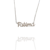 Collar con nombre de Fátima en Acero Hipoalergénico 316l