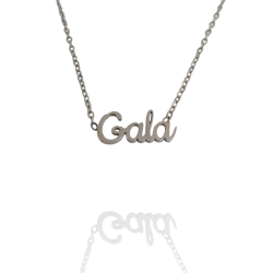 Collar con nombre de Gala en Acero Hipoalergénico 316l