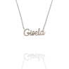 Collar con nombre de Gisela en Acero Hipoalergénico 316l