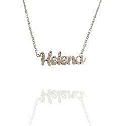 Collar con nombre de Helena en Acero Hipoalergénico 316l
