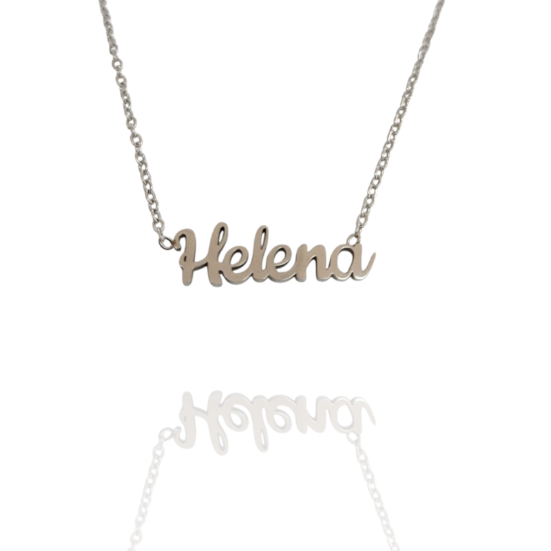 Collar con nombre de Helena en Acero Hipoalergénico 316l