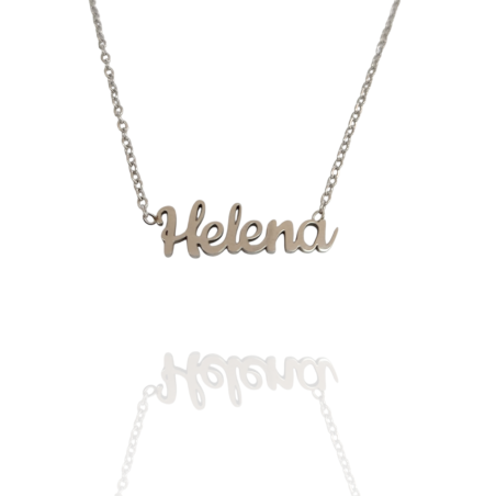 Collar con nombre de Helena en Acero Hipoalergénico 316l