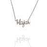 Collar con nombre de Hajar en Acero Hipoalergénico 316l