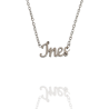 Collar con nombre de Inés en Acero Hipoalergénico 316l