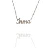 Collar con nombre de Inma en Acero Hipoalergénico 316l