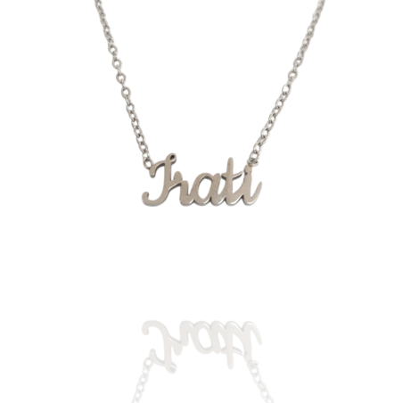 Collar con nombre de Irati en Acero Hipoalergénico 316l