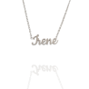 Collar con nombre de Irene en Acero Hipoalergénico 316l