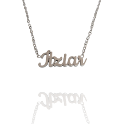 Collar con nombre de Itziar en Acero Hipoalergénico 316l