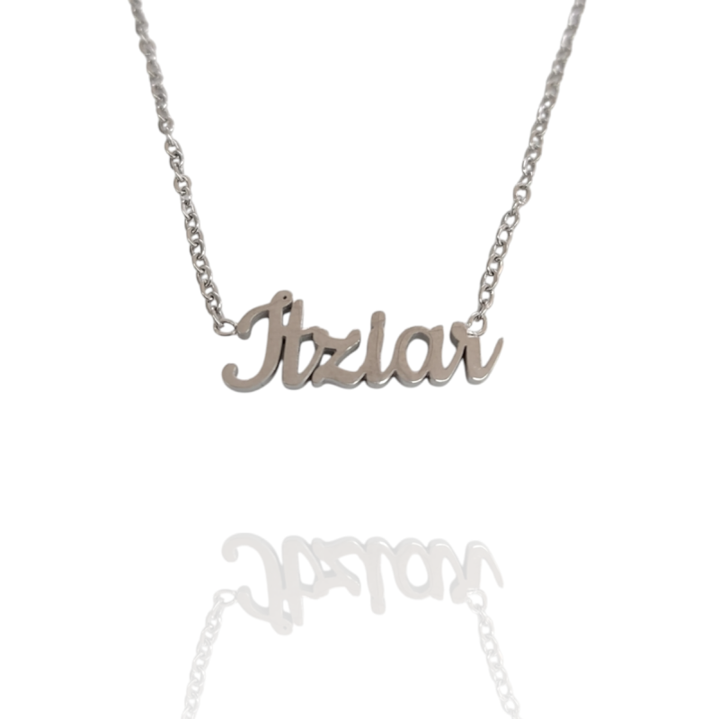 Collar con nombre de Itziar en Acero Hipoalergénico 316l
