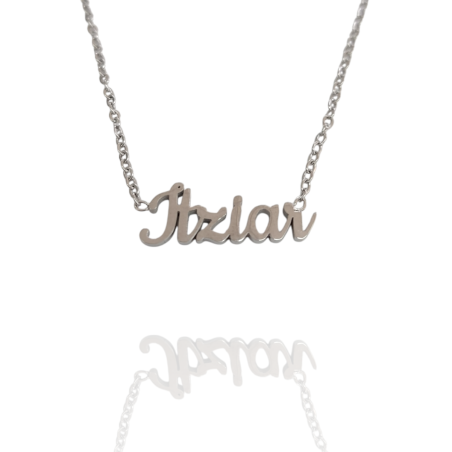 Collar con nombre de Itziar en Acero Hipoalergénico 316l