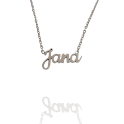 Collar con nombre de Jana en Acero Hipoalergénico 316l