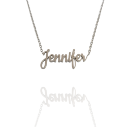 Collar con nombre de Jennifer en Acero Hipoalergénico 316l