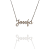 Collar con nombre de Josefa en Acero Hipoalergénico 316l