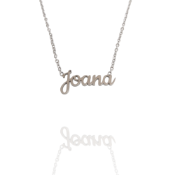 Collar con nombre de Joana en Acero Hipoalergénico 316l