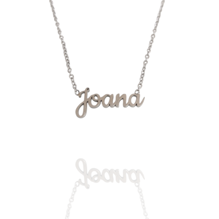 Collar con nombre de Joana en Acero Hipoalergénico 316l