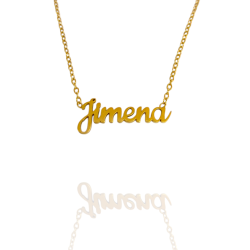 Collar con nombre de Jimena en Acero Hipoalergénico 316l