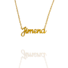 Collar con nombre de Jimena en Acero Hipoalergénico 316l