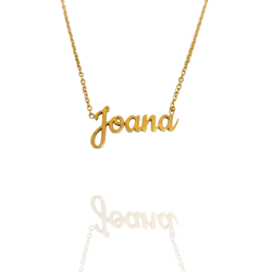 Collar con nombre de Joana en Acero Hipoalergénico 316l