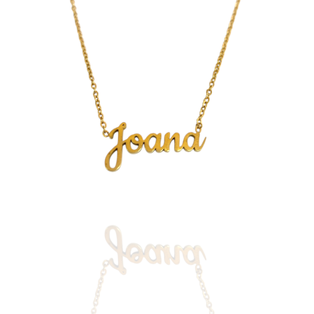 Collar con nombre de Joana en Acero Hipoalergénico 316l