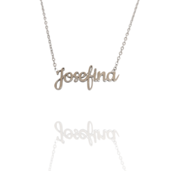 Collar con nombre de Josefina en Acero Hipoalergénico 316l