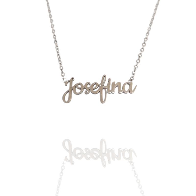 Collar con nombre de Josefina en Acero Hipoalergénico 316l